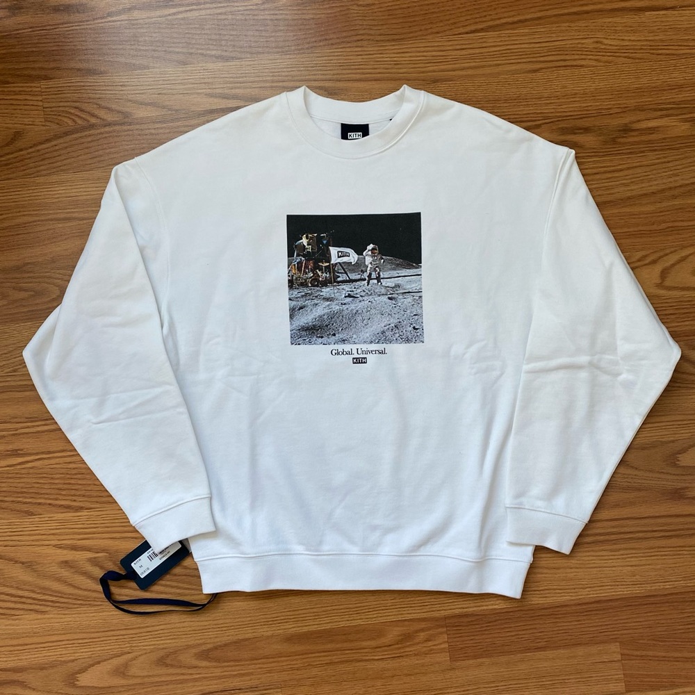 Kith Apollo Moon Landing Crewneck - White